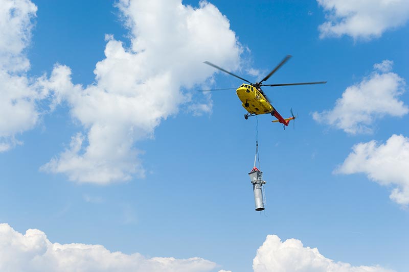 Tower Construction by Helicopter in Ohio